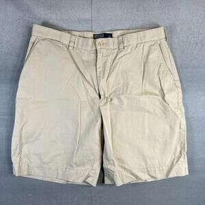 Vintage Polo Ralph Lauren Prospect Shorts Mens 38 Beige Cotton Casual Chino